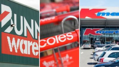 Kmart, Bunnings and Coles